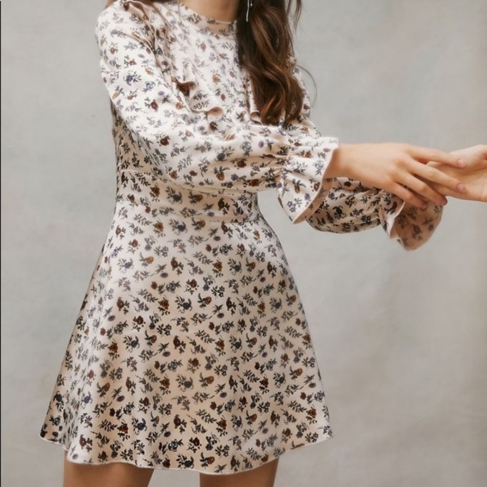 Laura Ashley UO exclusive long sleeve mini dress